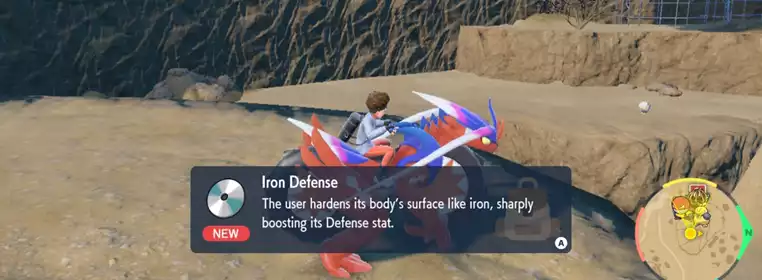 How to find an Iron Defense TM in Pokemon Scarlet and Violet