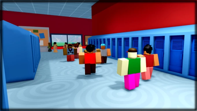 Roblox players in High School tycoon.