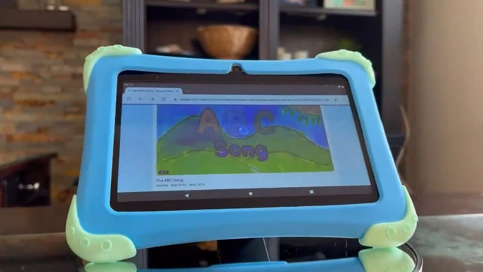 Image of the Fivahiva Kids Tablet, one of the best tablets for kids to buy in 2023