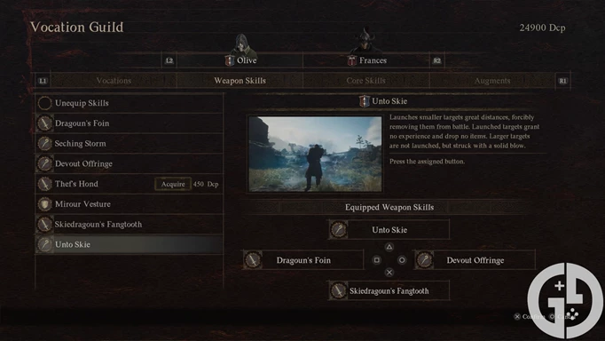 Image of Mystic Spearhand Weapon Skills in Dragon's Dogma 2