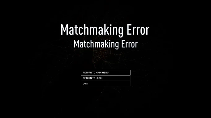 PAYDAY 3 matchmaking error screen