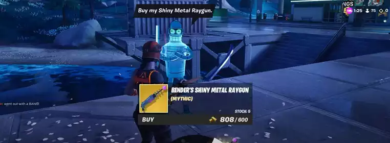 Where to find Bender & how to get Bender’s Shiny Metal Raygun in Fortnite