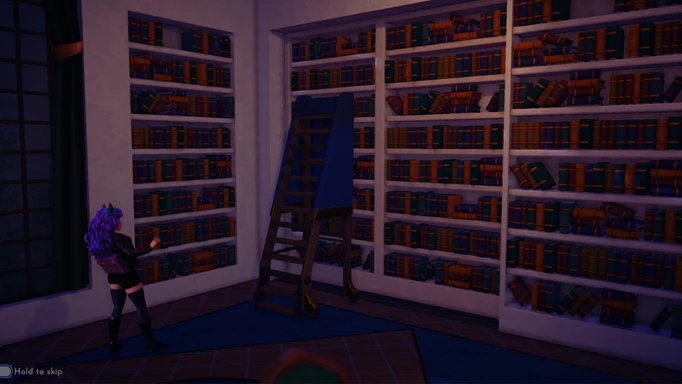 Screenshot of the broken ladder and secret passage in Disney Dreamlight Valley