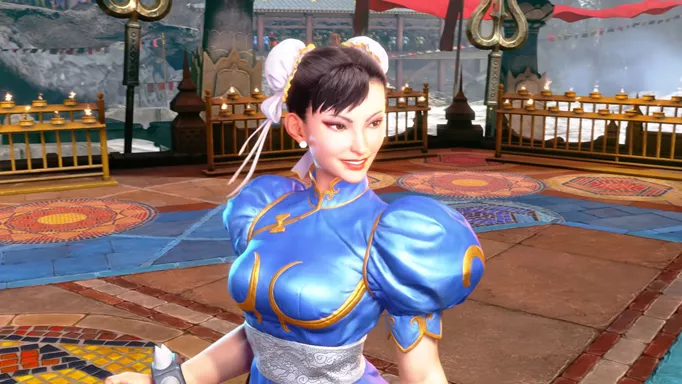Chun-Li in her classic Street Fighter outfit