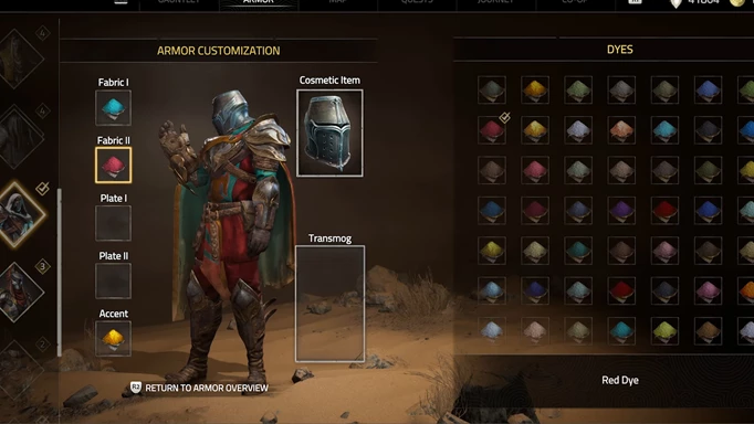 Trailer screenshot of armour customisation in Atlas Fallen