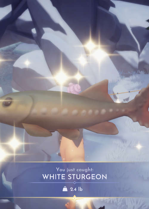 Where to get White Sturgeon in Disney Dreamlight Valley: Best fishing spots