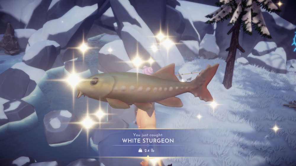 Where to get White Sturgeon in Disney Dreamlight Valley: Best fishing spots