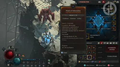 Diablo 4 Seneschal Construct best governing stone