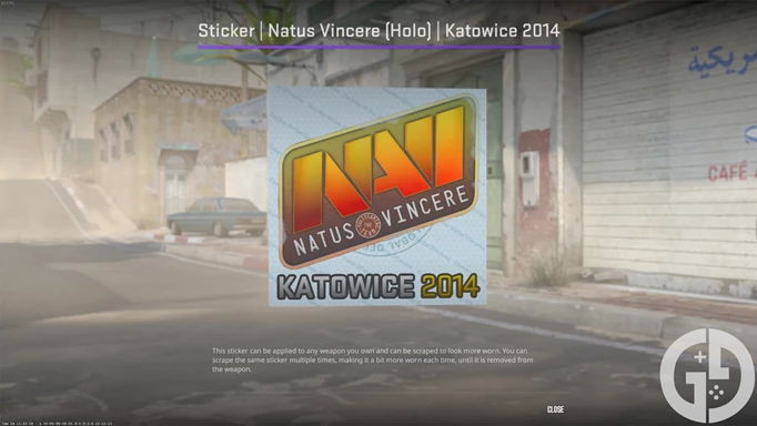 Image of the Natus Vincere holo Katowice 2014 sticker in CS2