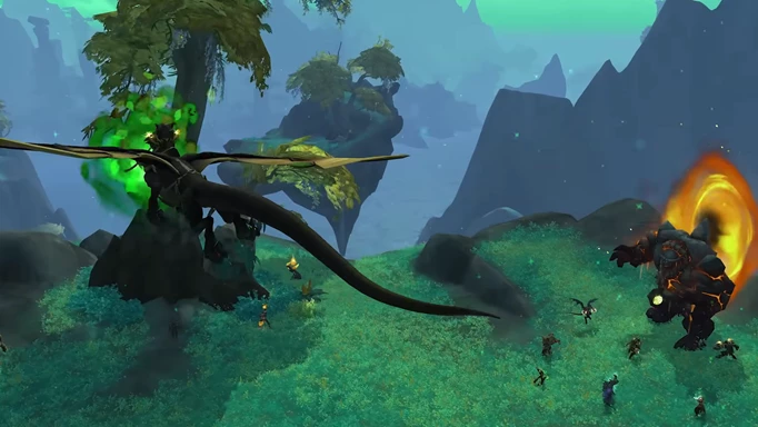 Dragonriding in World of Warcraft