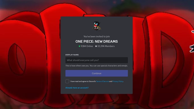 The One Piece New Dreams Discord