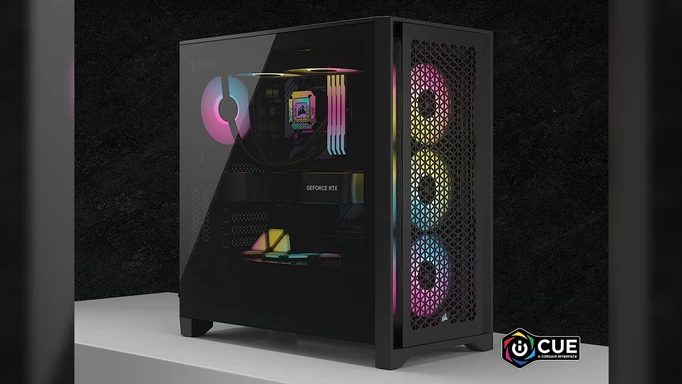 An image of the Corsair 4000D case, one of the best airflow PC cases
