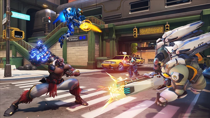 Overwatch 2 Custom Game Code: Several characters clashing in New York