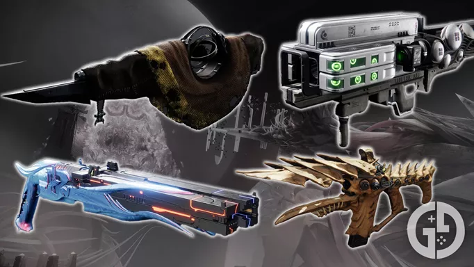 Some of the exotic weapons only available from raids in Destiny 2