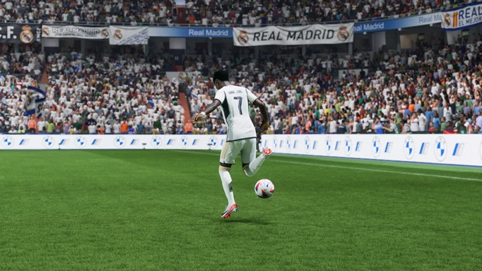 Image of Vini Jr doing a flair rainbow in EA FC 24