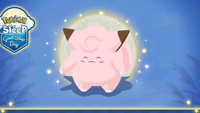 A promotional image for Clefairy in Pokemon Sleep