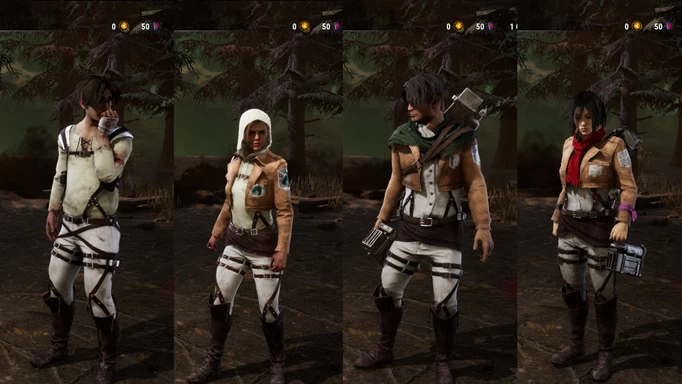 Attack on Titan Survivor outfits