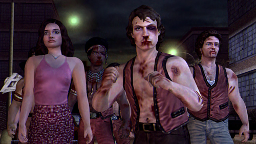 Gang members rally for a scrap in The Warriors.