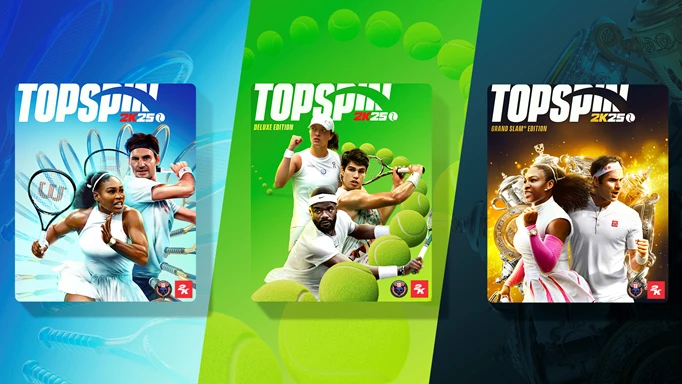 TopSpin 2K25 cover stars and editions