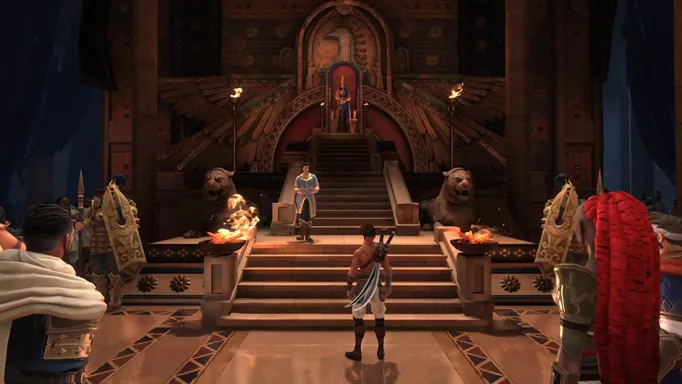 the throne room in Prince of Persia