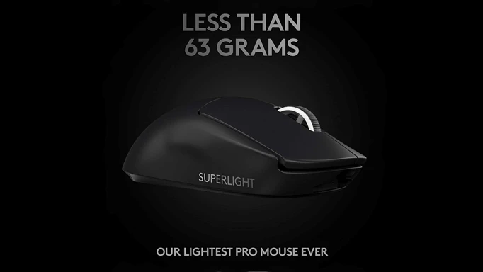 Key art of the Logitech G PRO X SUPERLIGHT gaming mouse