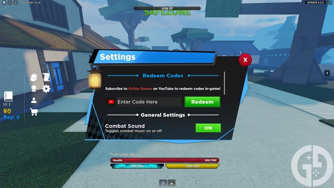 Image showing you how to redeem codes in Kaizen