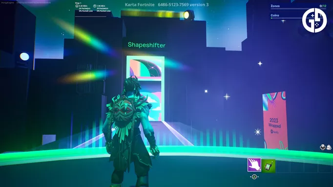 Spotify Wrapped Fortnite Island Shapeshifter door