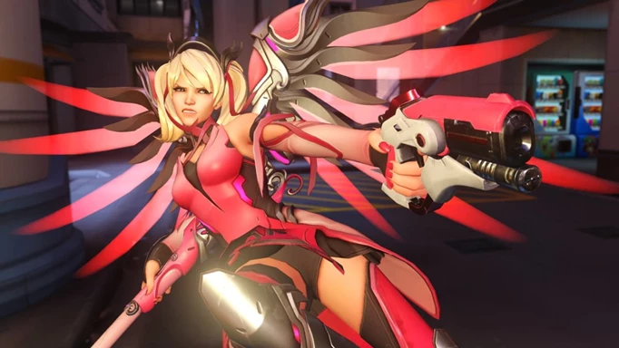The Pink Mercy skin can still be equipped in Overwatch 2 if you own it