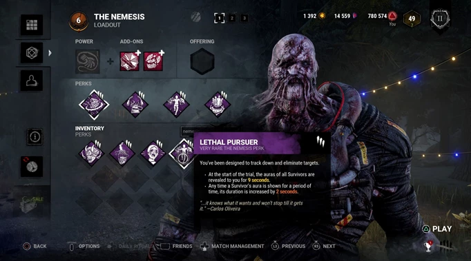 Lethal Pursuer, one of the best Killer Perks in Dead by Daylight