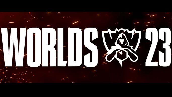 The logo for League of Legends Worlds 2023.