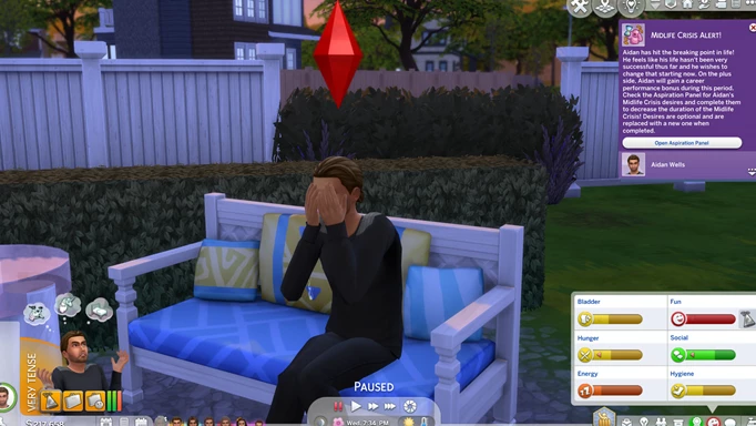 The Sims 4 Growing Together: Mid-life crisis