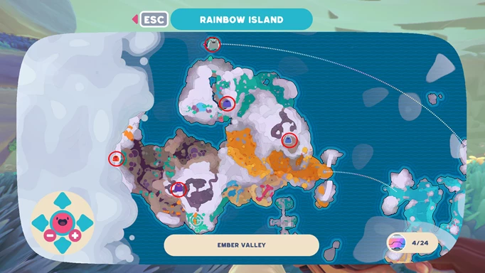 Slime Rancher 2 Gordo Locations in Ember Valley