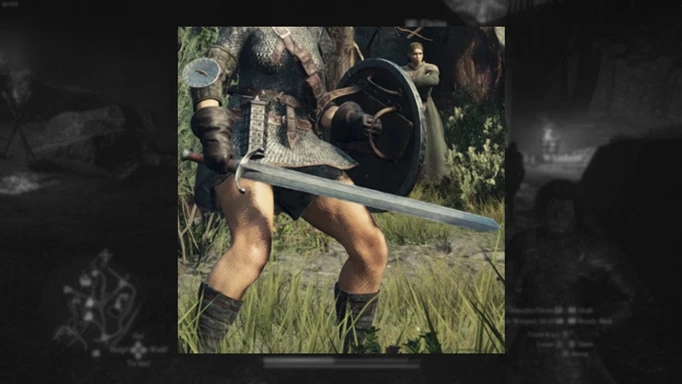 A fighter holding a sword and shield in Dragon's Dogma 2