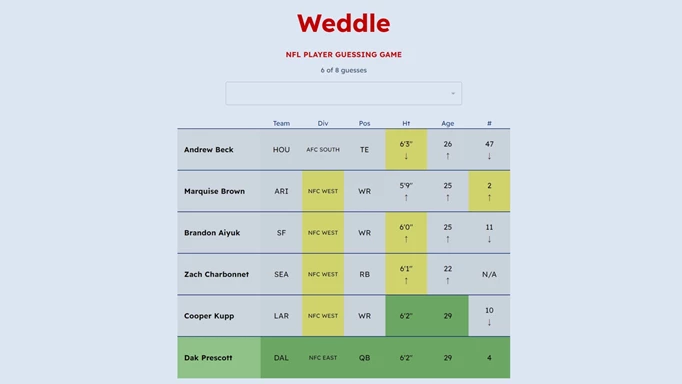 weddle game wordle