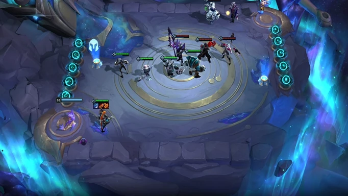 A fight in TFT Set 3.5.