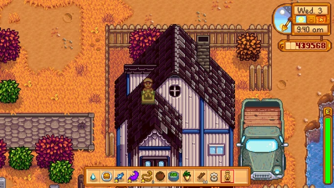 A house in Stardew Valley