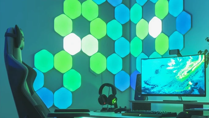 Nanoleaf smart lights, which are among the best Prime Day gaming deals
