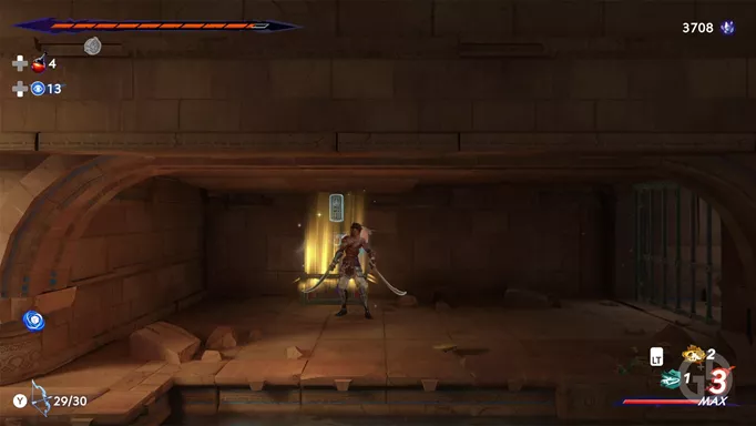 Lower City Azure Damascus Ingot location 5 in Prince of Persia: The Lost Crown