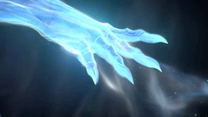 Icy Primalist hand casting a spell