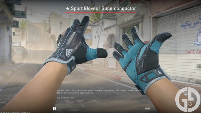 Image of the Superconductor gloves in CS2