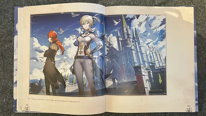 Managed to get my hands on the official Genshin artbook, it has all the  official illustrations up until 1.6 : r/Genshin_Impact