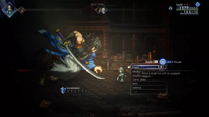 How to complete Sword Hunter in the Decaying Temple in Octopath