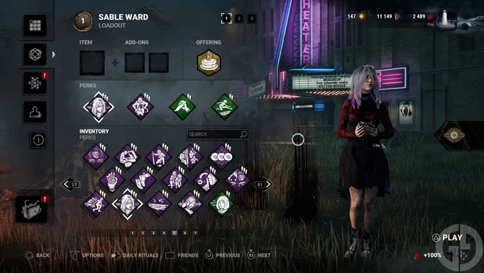 The Wicked build in Dead by Daylight