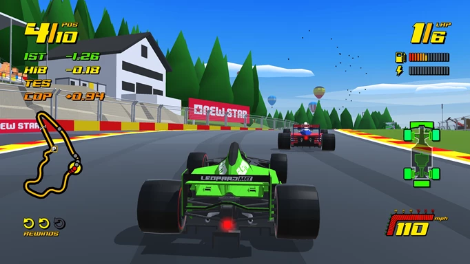 A car tears down the track in New Star GP.