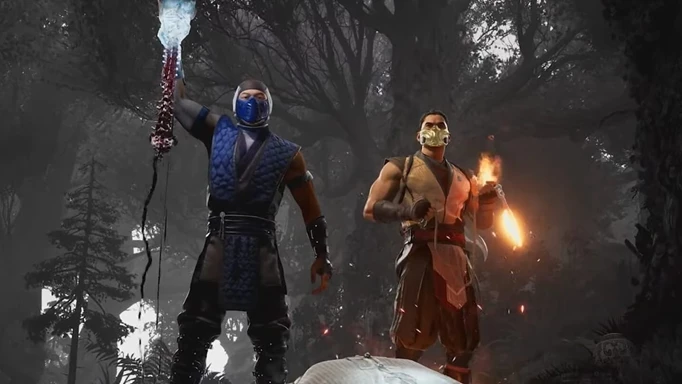 Scorpion and Sub Zero as they appear in Mortal Kombat 1