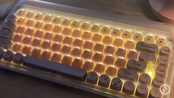 Backlighting for the LOFREE DOT Foundation keyboard