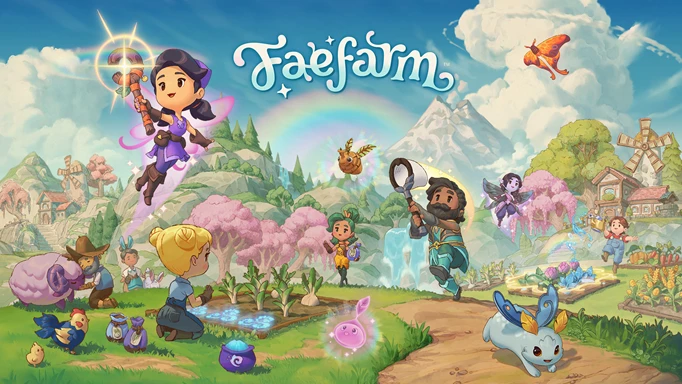 Key art of Fae Farm, one of the best cozy games for Switch and PC