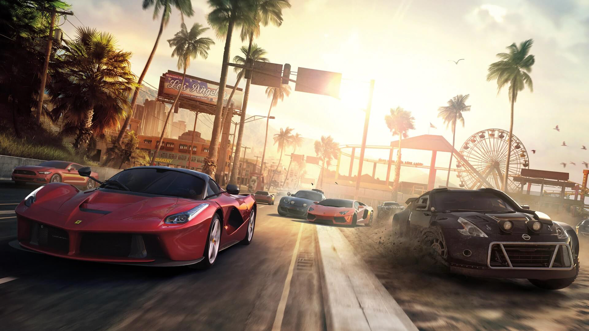 A race on LA's beach in The Crew
