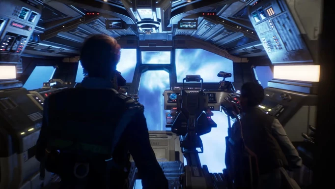 Cal walks in a moving ship in the predecessor to Star Wars Jedi: Fallen Order 2, which could have a release date later this year.