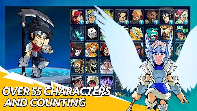 Some of the 55+ characters in Brawlhalla